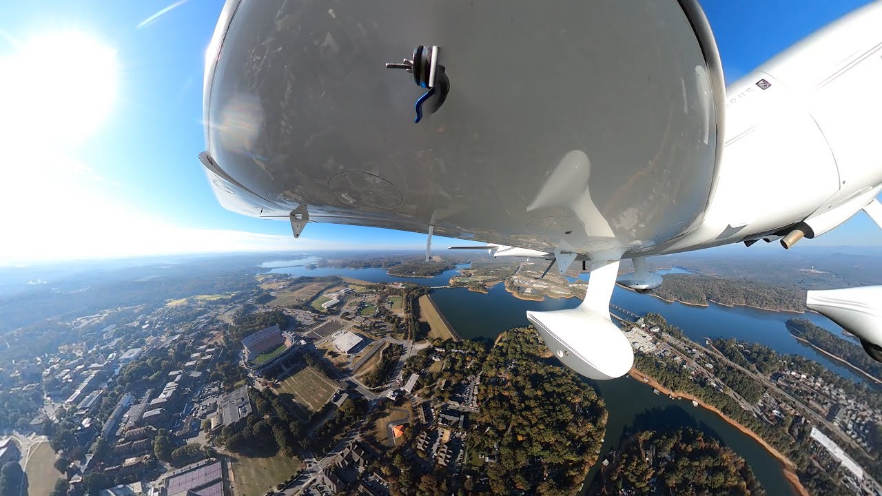 Flying to the Notre Dame at Clemson Game | SC to TN Over the Blue Ridge Mountains