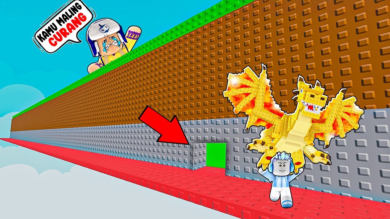 JADI KECIL DAN BUAT LUBANG RAHASIA KELUAR MAP UNTUK CURI DRAGON CANNELLONI PUNYA MOCIL DI ROBLOX