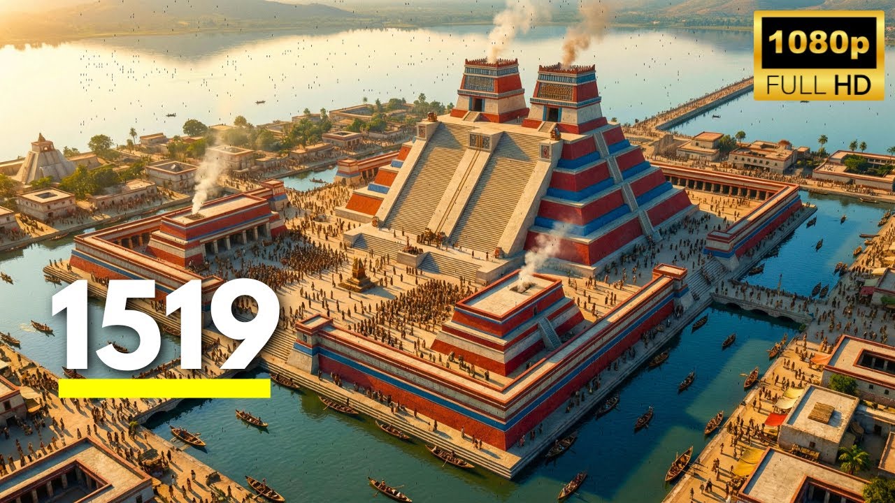 Así era Tenochtitlán en 1519 | Más avanzada que Europa [Recreación con IA]