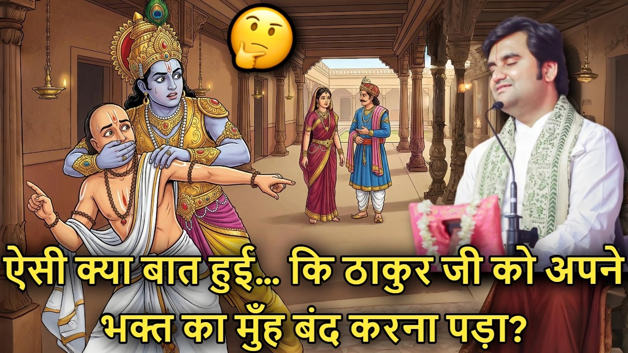🤫❤️‍🩹 Aisi Kya Baat Hui… 💀 Ki Thakur Ji Ko Apne Bhakt Ka Muh Band Karna Pada?