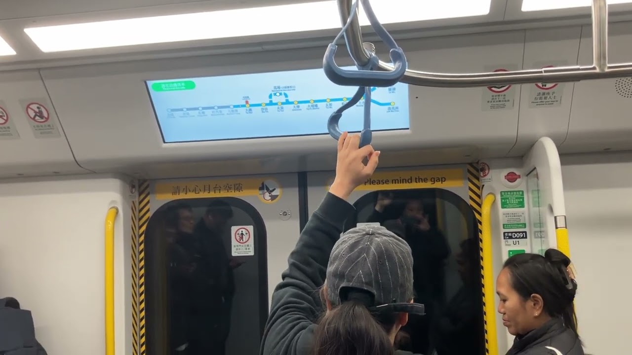 （今個月又接觸TS31頻道車)MTR EAL R-train(D093/D091)九龍塘站至大圍站行車片段 ￼