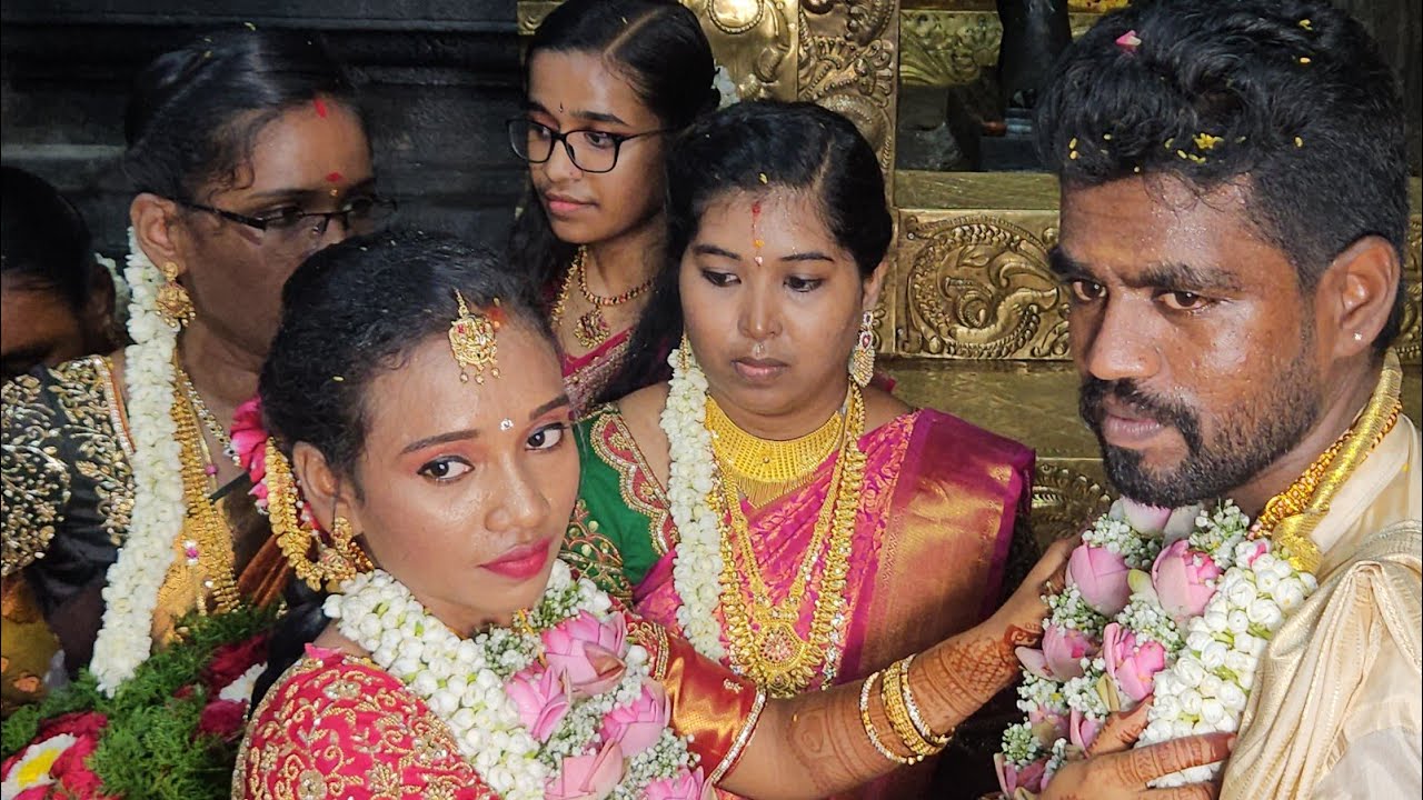 கலைமகளின் மகன் திருமண கோலம் சிவன் அருள் முருகன் ஆசி மாரிசெல்வம் தம்பதியினரின் இனிய இல்லறத் தொடக்கம்!