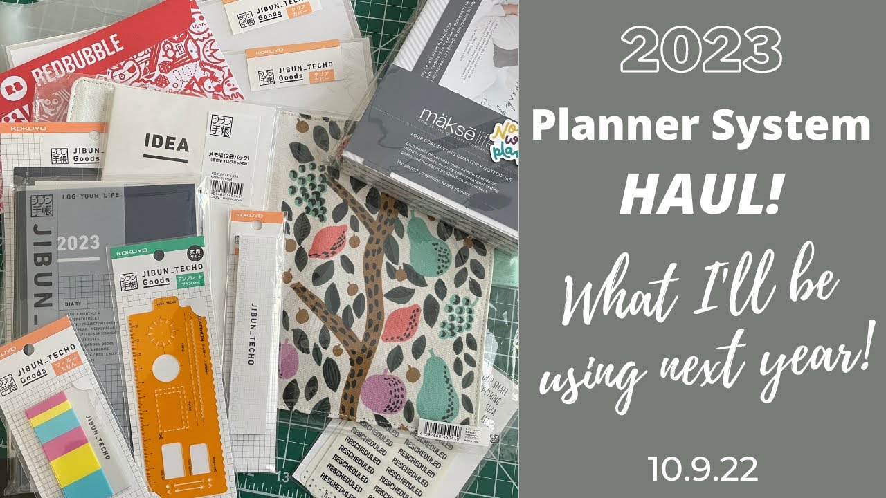 2023 Planning System Haul! | 10.9.22 | Kokuyo Jibun Techo | Functional Planning | Architect Destiny