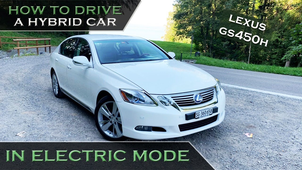How to drive a hybrid car in electric mode? Lexus GS450h [4K 60fps]