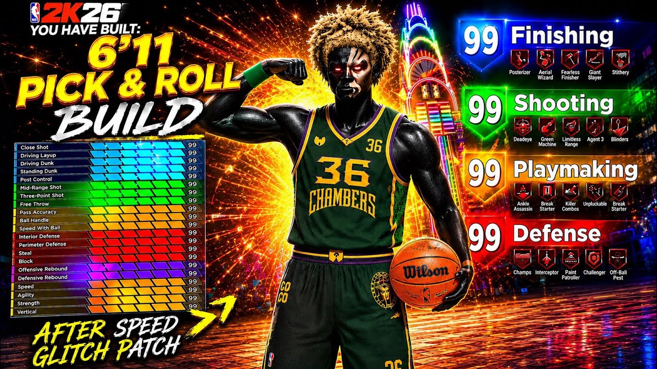 *UPDATED* 6&rsquo;11 PICK & ROLL CENTER BUILD on NBA 2K26! (AFTER SPEED GLITCH PATCH) 