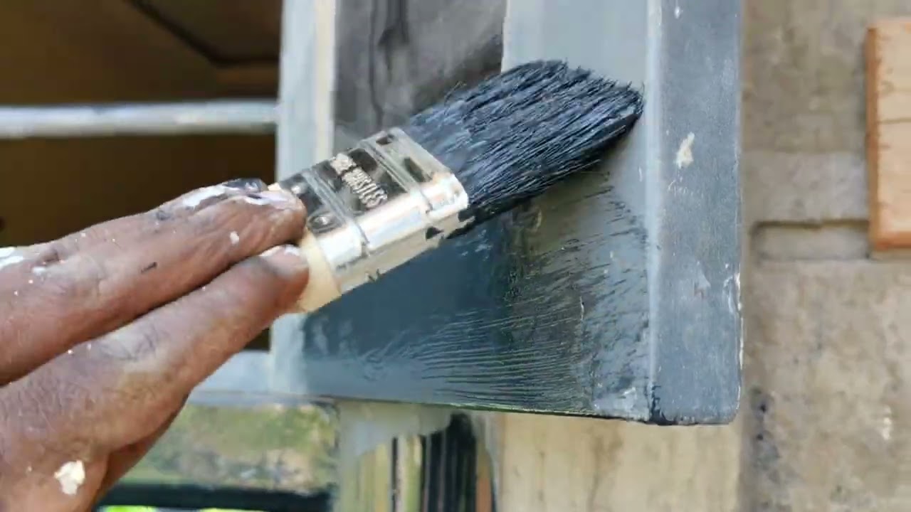 GIVING WINDOWS AND DOORS A GLOSSY FINISH 