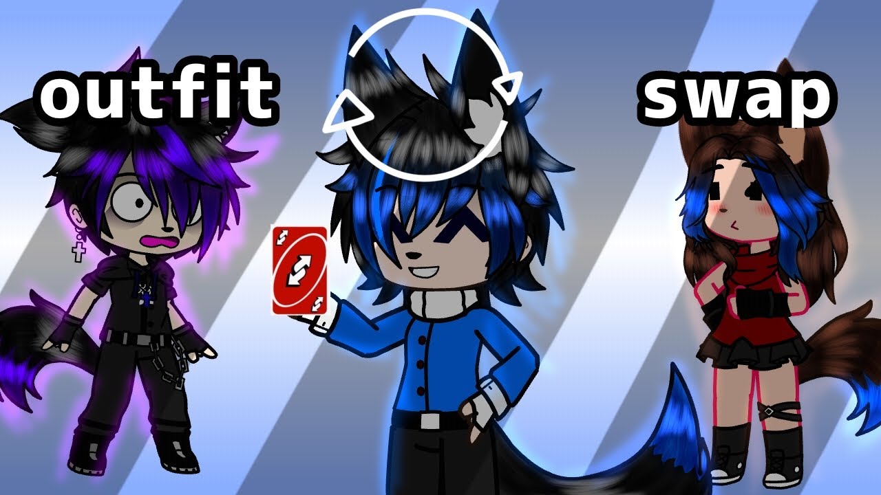 Outfit swap 🔁 (gacha trend✨✨) hypno dance 