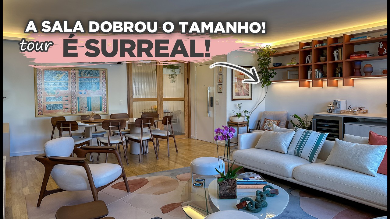 TOUR APARTAMENTO ANTIGO todo REPAGINADO com COZINHA SEPARADA e BANHEIRO SPA de Luxo | Gaby Garciia