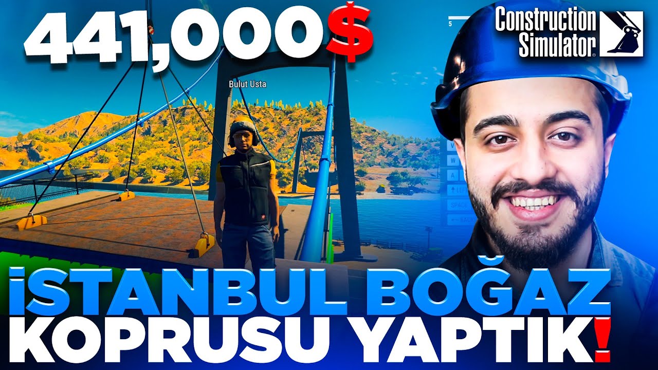 2 KITA ARASINA DEV BOĞAZ KÖPRÜSÜ YAPTIK! BÜYÜK İŞ! Construction Simulatör #4