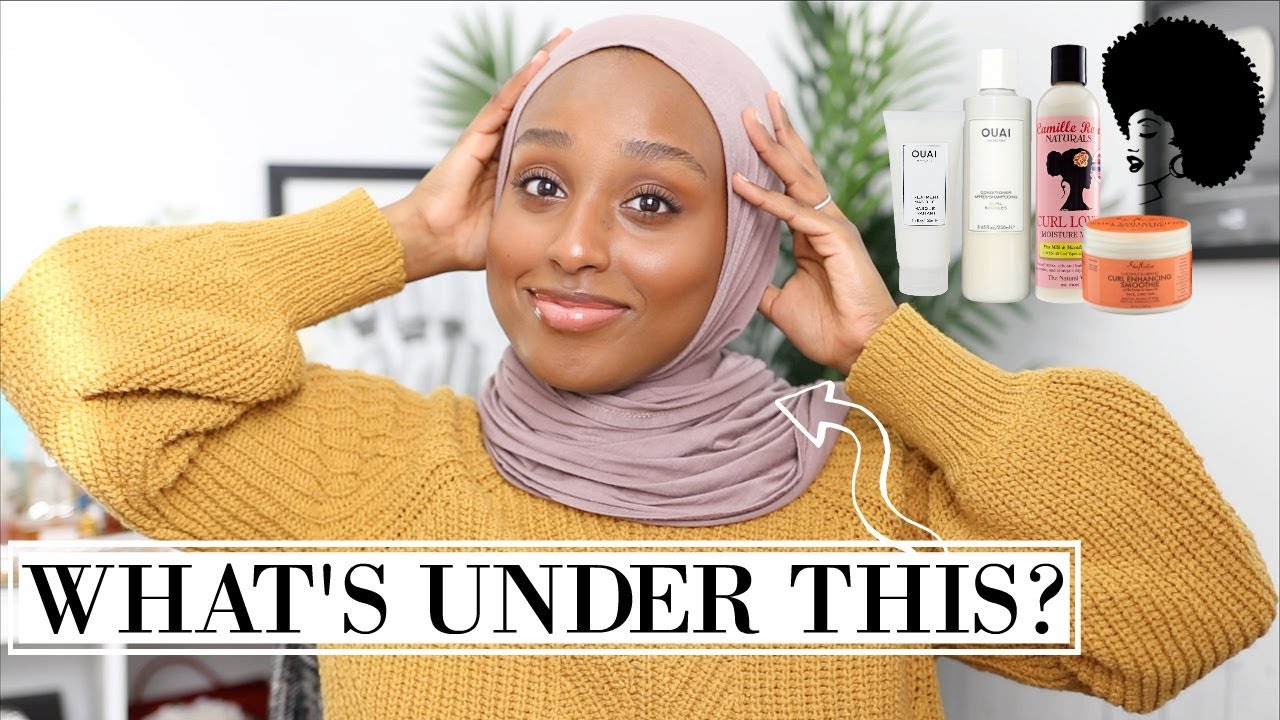 MY CURLY HAIR CARE ROUTINE & JOURNEY! ...Hijabi Edition lol | Aysha Harun