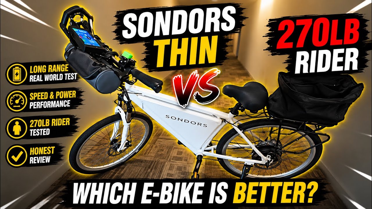 Sondors Thin Ebike Vs 270lb Rider