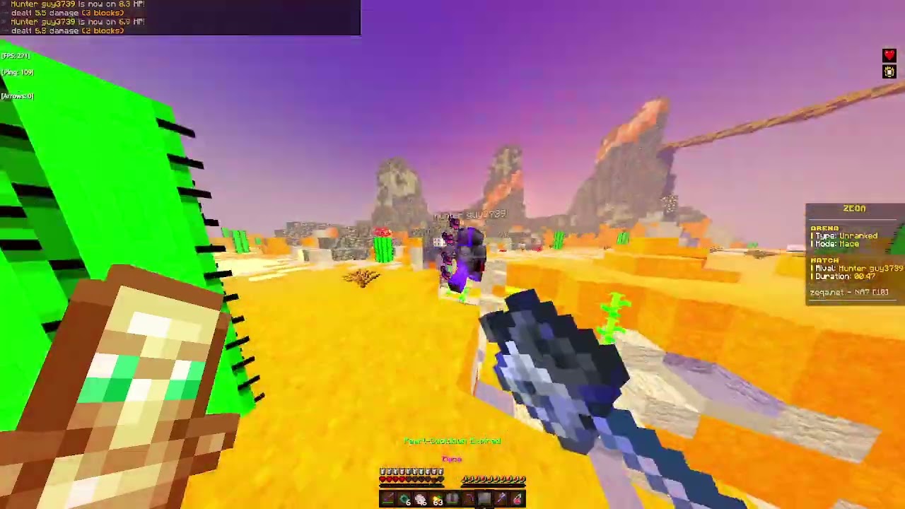 GlitchyB3300 vs. Hunter guy3739 | Mace Test