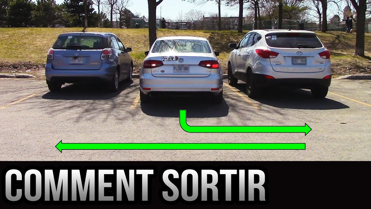 Comment sortir d'une place de stationnement - 90 degrés et parallèle