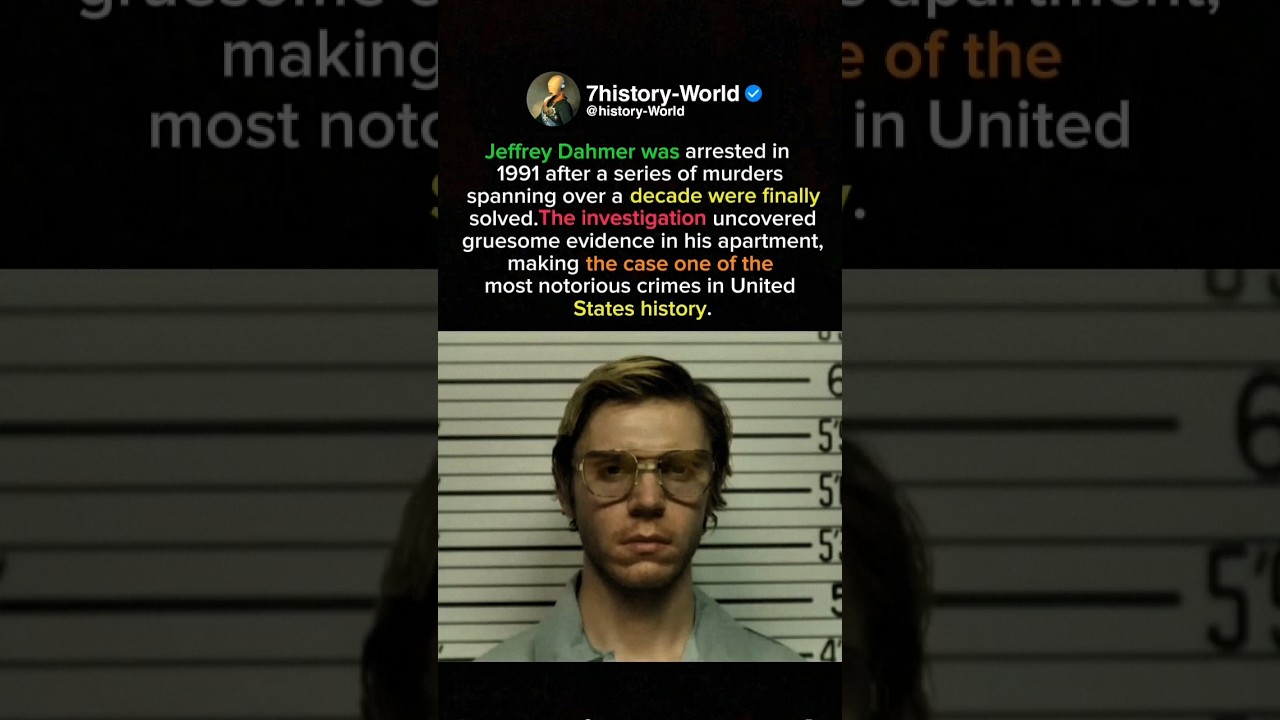 Jeffrey Dahmer's arrest and the crimes uncovered in 1991 #history #titanic