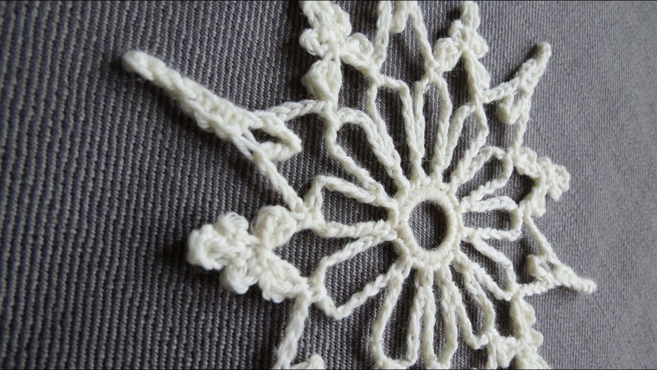 Weihnachtlich häkeln IV * Häkelstern * Crochet Snowflake [eng sub]