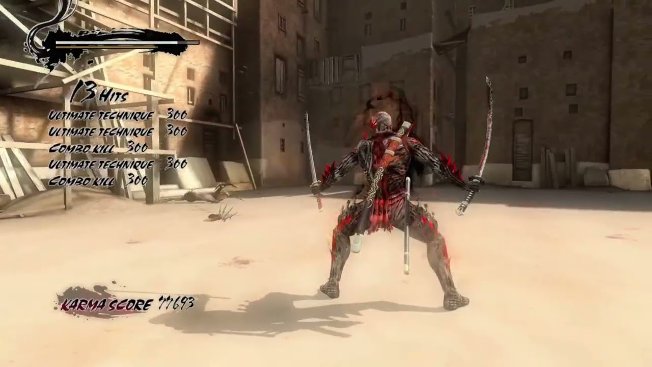 Ninja Gaiden 3: Razor's Edge Ninja Trials Leader Difficulity with Dual Katana Part 2