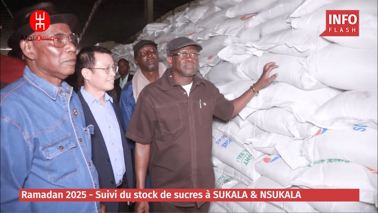 DISPONIBILITÉ DU SUCRE DURANT LE RAMADAN : 25.000 TONNES DE SUCRE CANTONNÉ À SUKALA & NSUKALA !