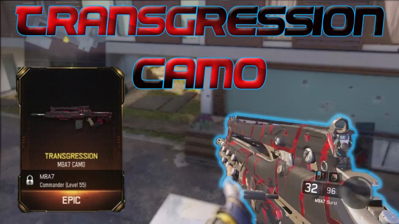 BLACK OPS 3 - EPIC CAMO - M8A7 TRANSGRESSION CAMO/