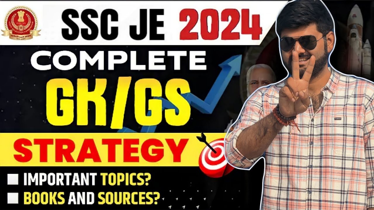 SSC JE 2024 GK GS Strategy | How to score 30+ in SSC JEN AND Other SSC EXAM ||Complete Booklist