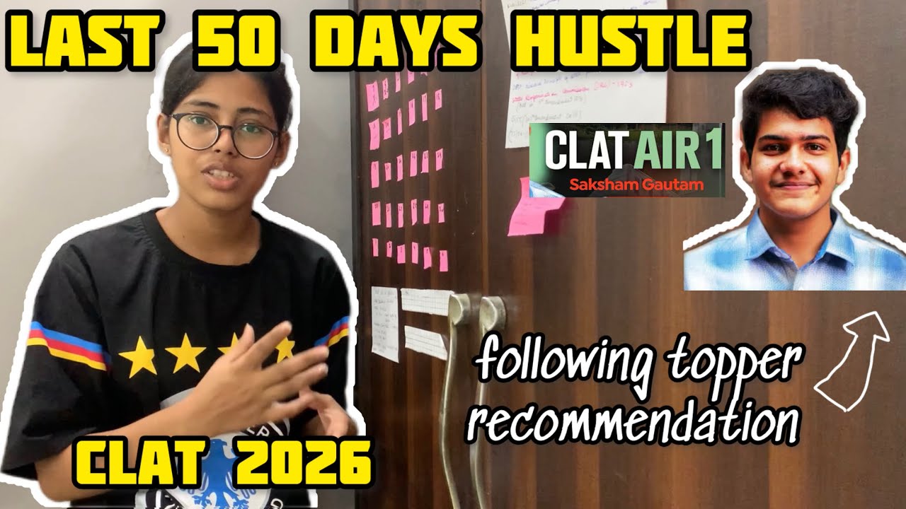 CAN you really crack CLAT IN NEXT 50 days nah.   #clat2026 