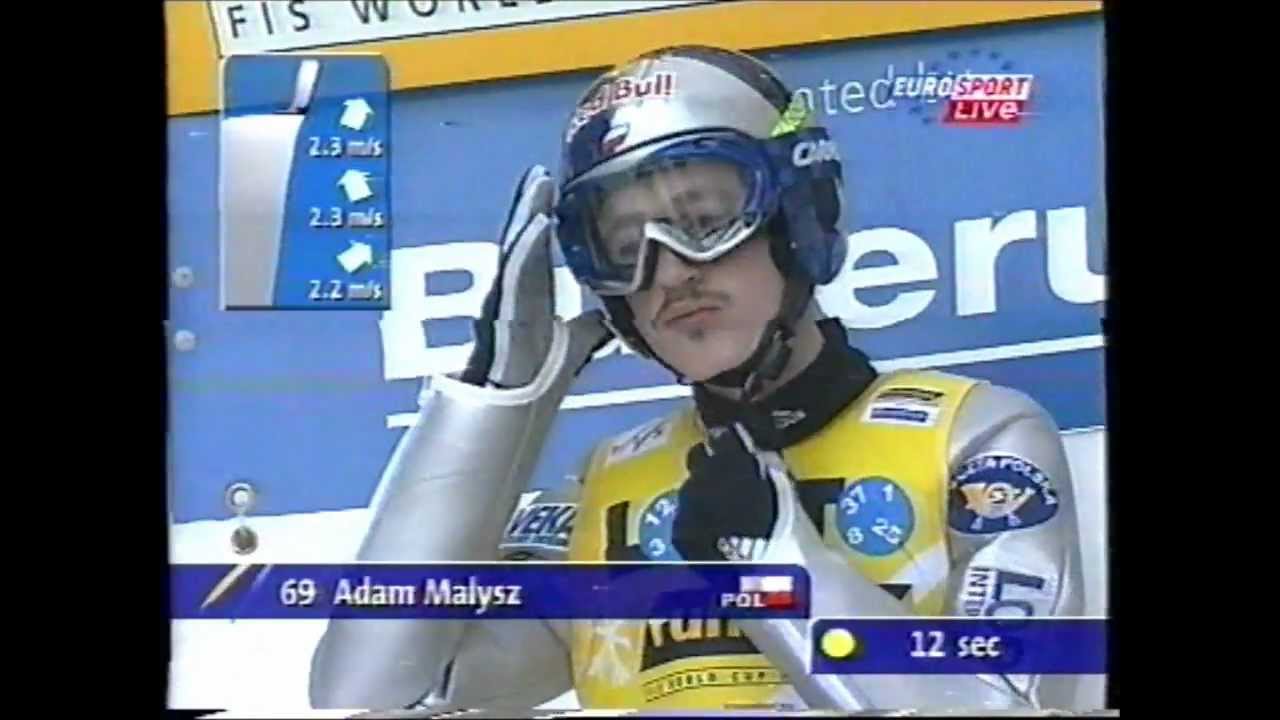 Małysz vs Hannawald ,Zakopane styczeń 2002,drugi dzień , I seria -David Goldstrom