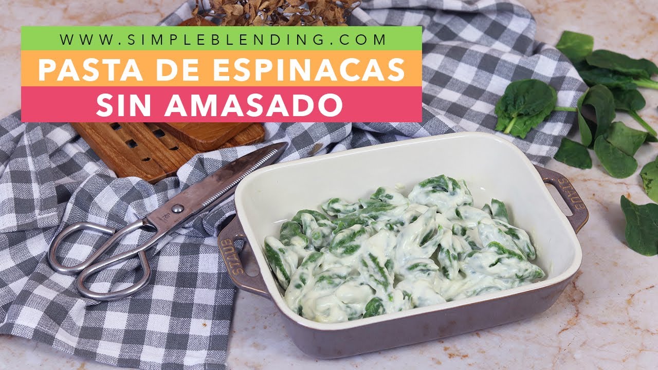TE SORPRENDERÁ ESTA PASTA CASERA DE ESPINACAS SIN AMASAR | Cómo hacer pasta fresca de tijera