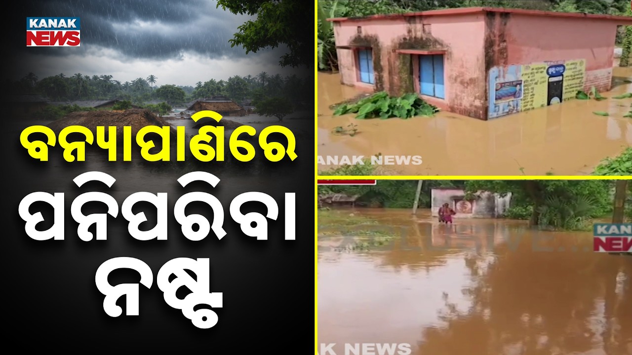 Jajpur Flood News | Kharasrota River Flood Inundates Korei Villages