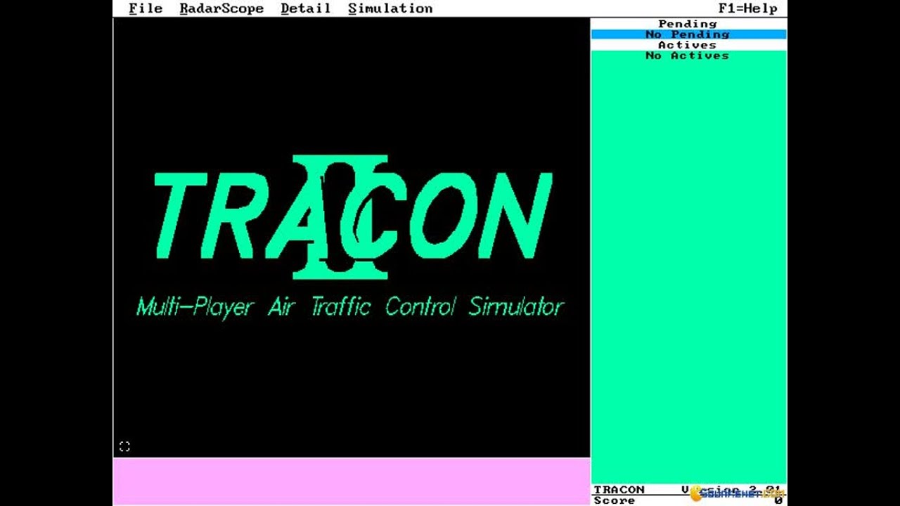 Tracon II gameplay (PC Game, 1990)