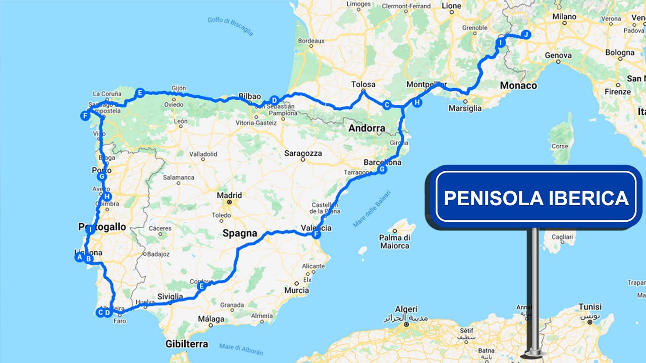 Il tour della Penisola iberica