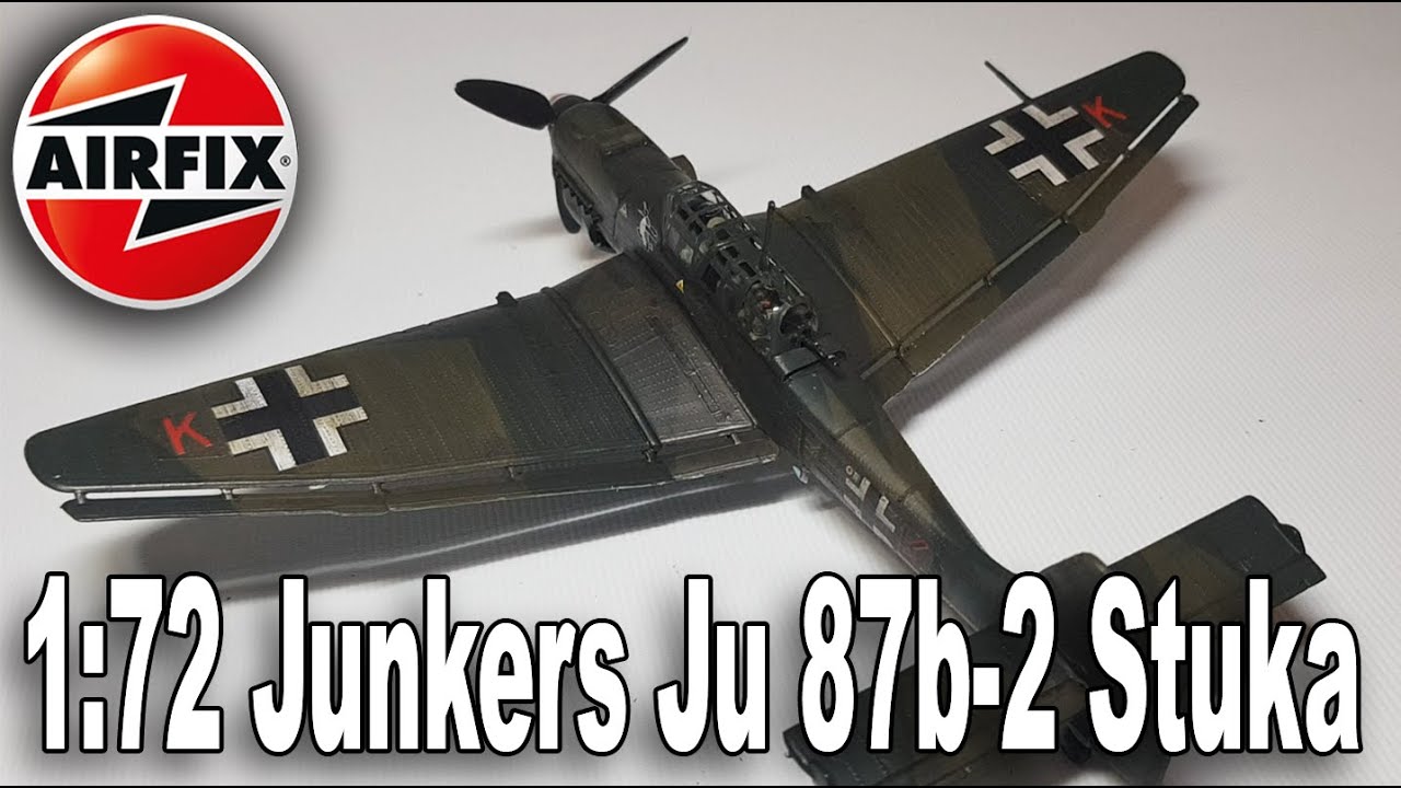 Обзор сборки дайвер-бомбардировщика Airfix 1/72 Ju87 Stuka