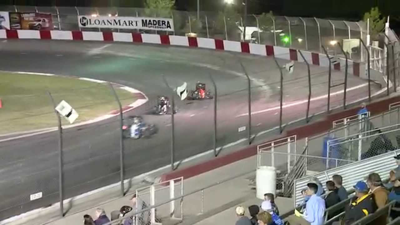 BCRA Midget Racing from LoanMart Madera Speedway on 3-28-15!
