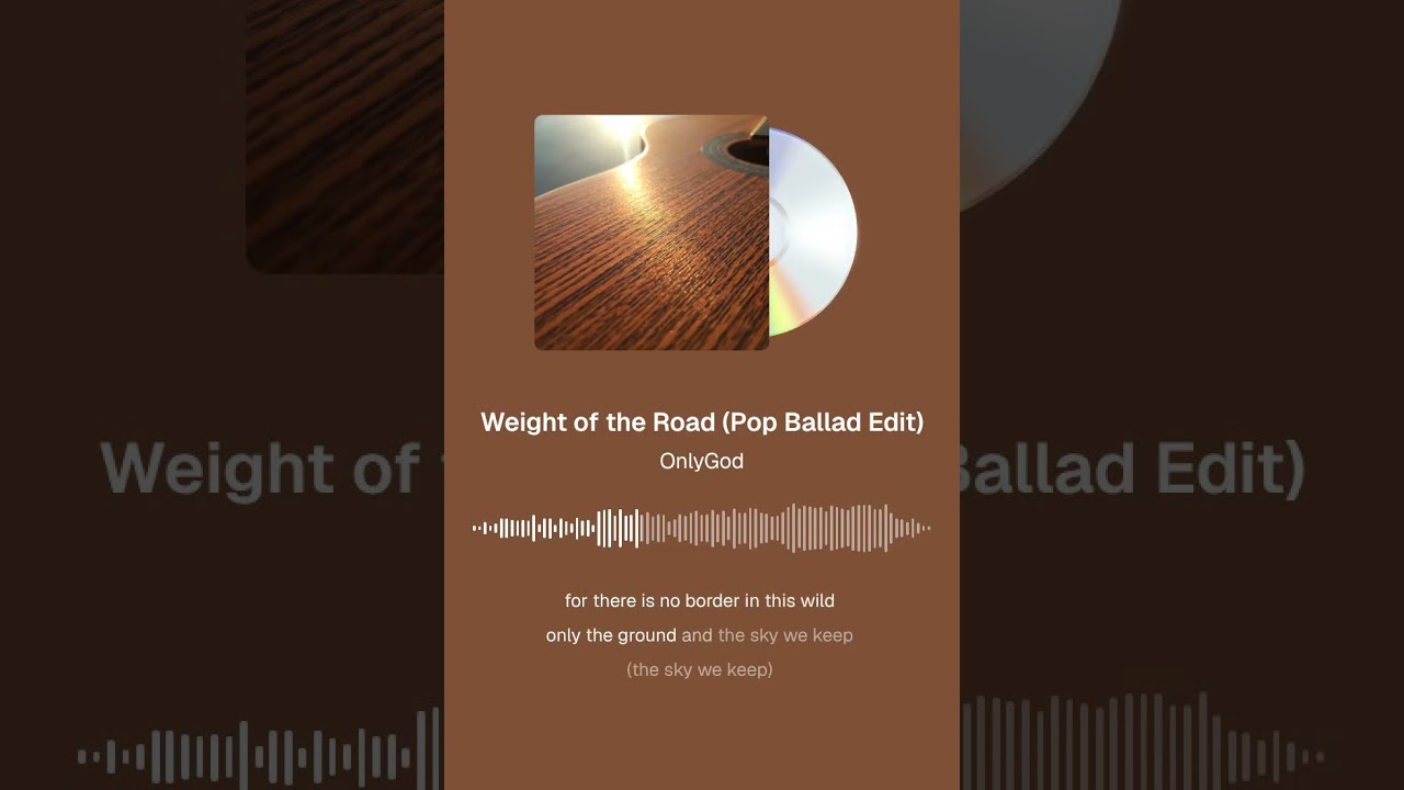 Weight of the Road (Travelling Worship Song)