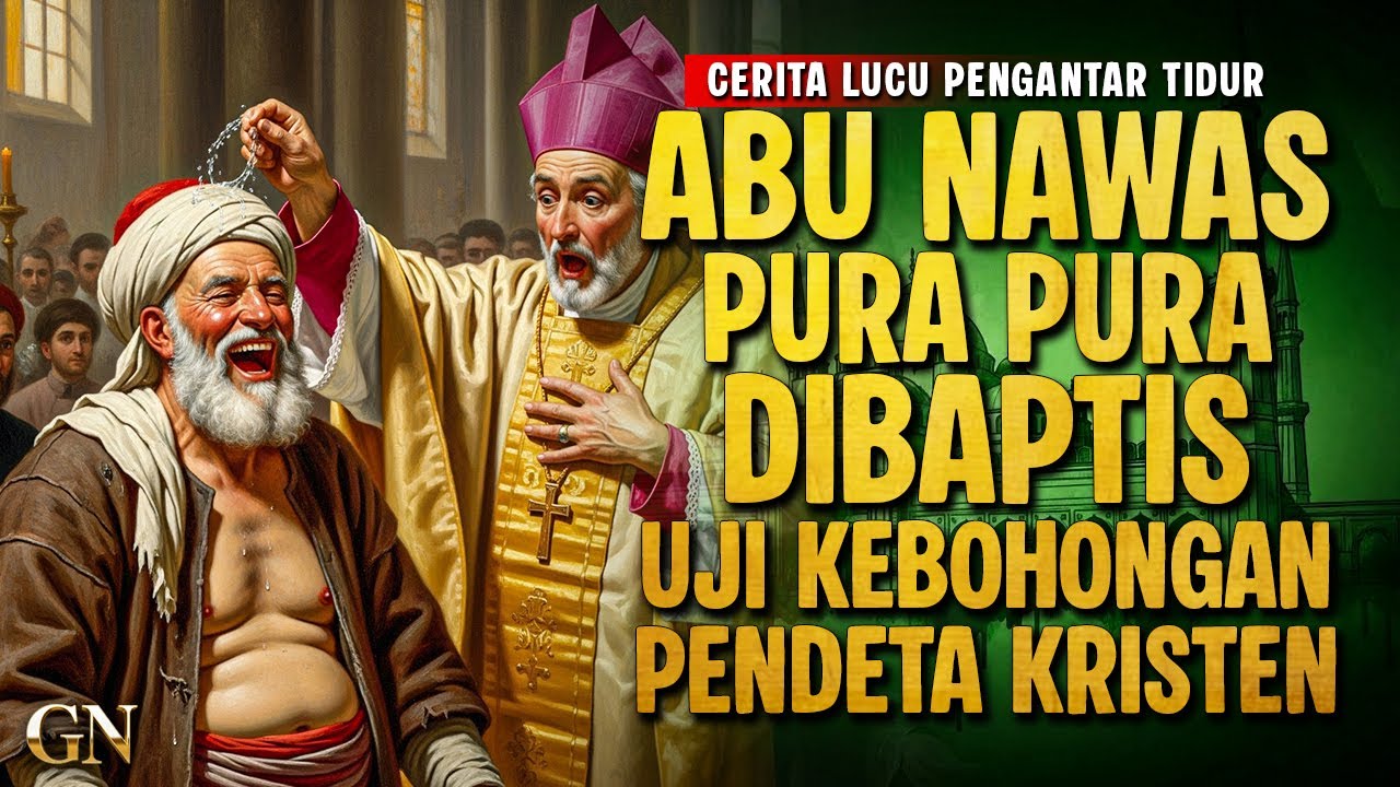 ABU NAWAS PURA PURA DIBAPTIS DEMI BONGKAR KEBOHONGAN PENDETA KRISTEN || CERITA LUCU PENGANTAR TIDUR