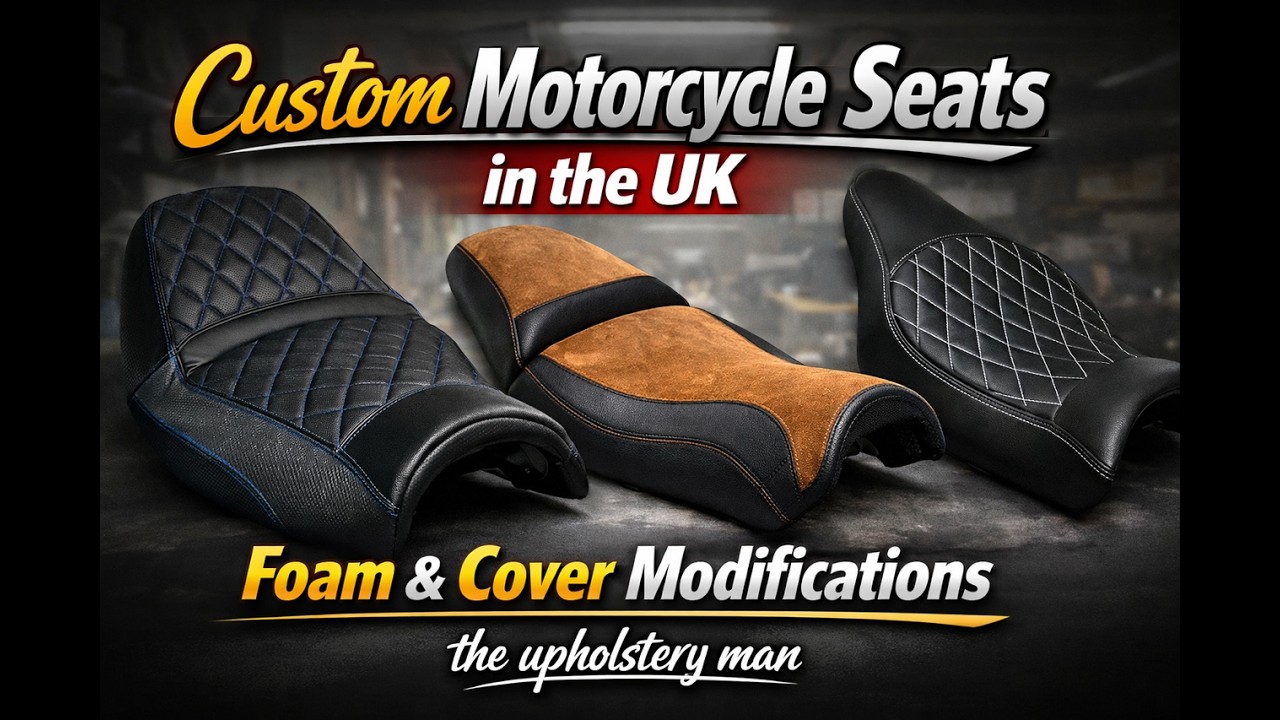 Custom Motorcycle Seats in the UK | Foam & Cover Modifications