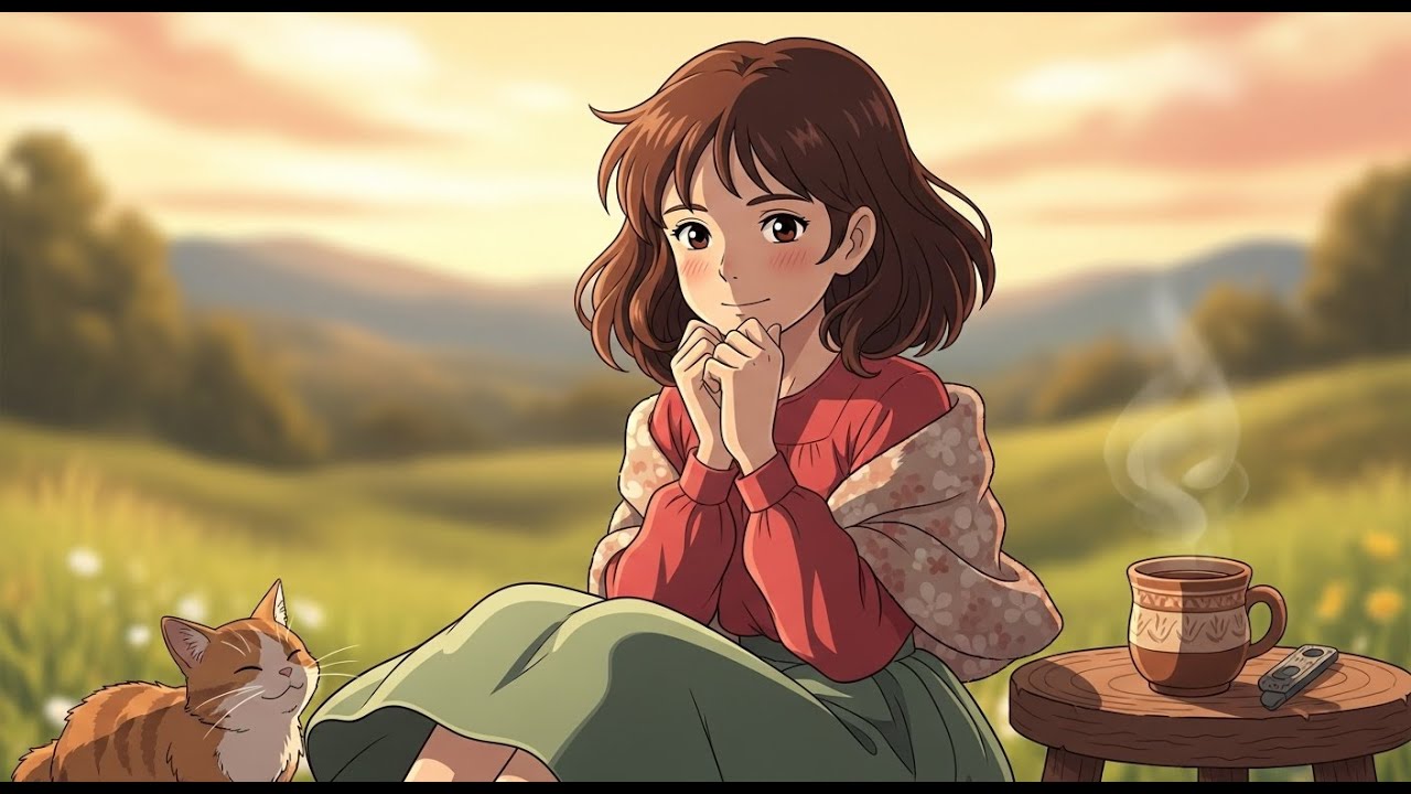 A Day in the Countryside 🌿 | Peaceful Village Life  #viral  #ghibli  #anime  #asmr