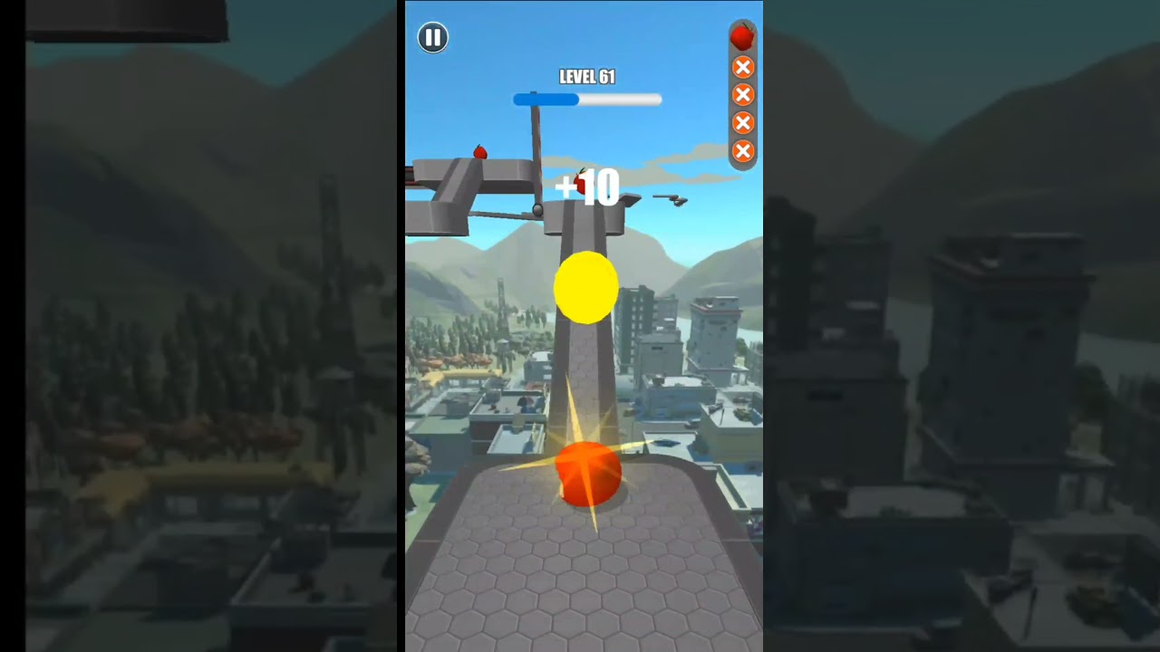Rolling  Ball Sky Escape Gameplay Level  61