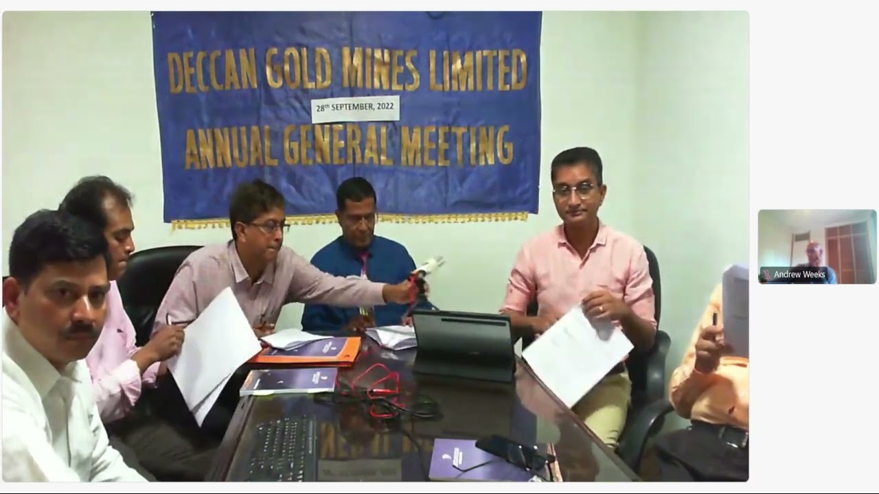 AGM-2022 DECCAN GOLD MINES LIMITED 28-09-2022