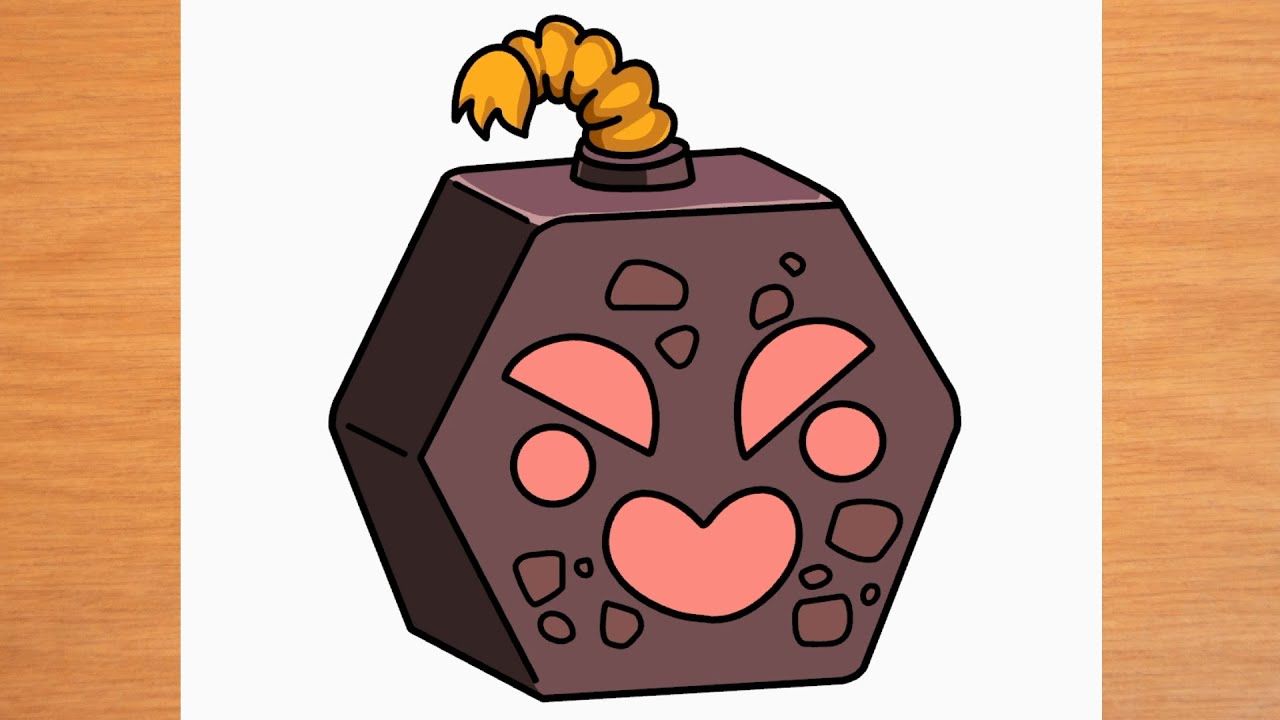 How to draw Bomb Blox Fruits