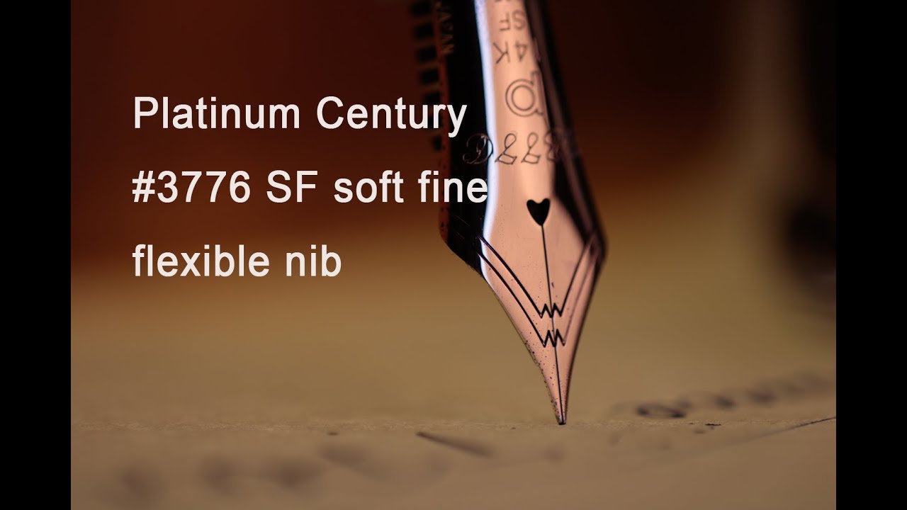 Platinum Century #3776 SF soft fine pennino flessibile - flex nib
