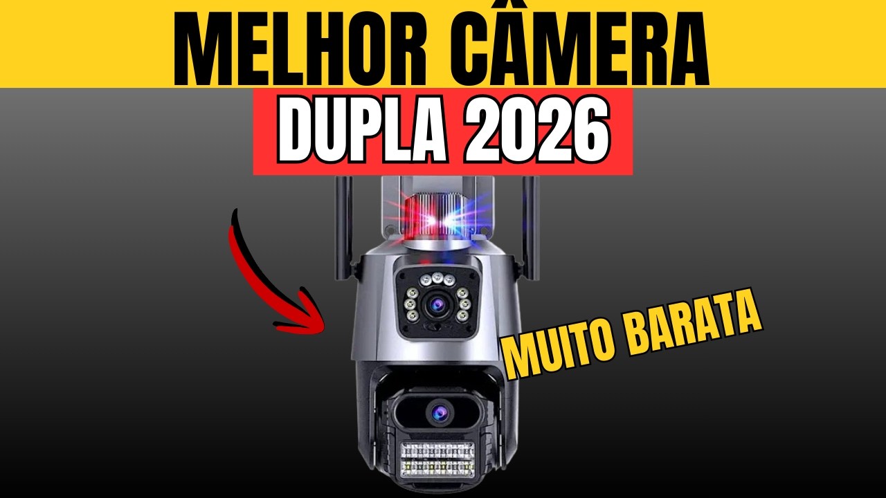 CÂMERA P11 COM SIRENE DE POLÍCIA!! A MELHOR CÂMERA DE SEGURANÇA WIFI DUPLA BARATA PARA COMPRAR!