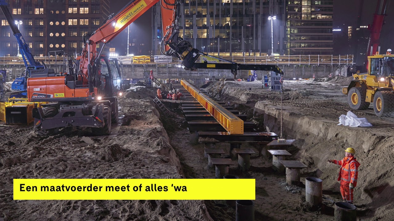 Inschuiven betonnen plaat