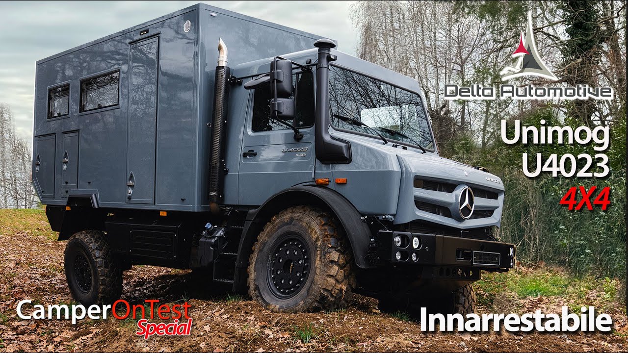 Delta Automotive Unimog U4023: camper eccezionale che offre grande comfort anche in luoghi estremi