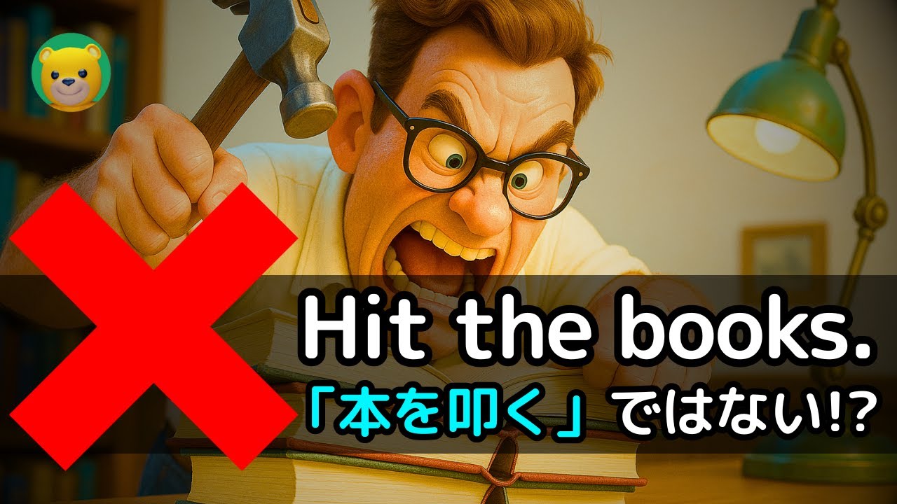 「本を叩く」…って一体どういう意味？ | アメリカ人がよく使う英会話フレーズ | 英語 リスニング 初心者