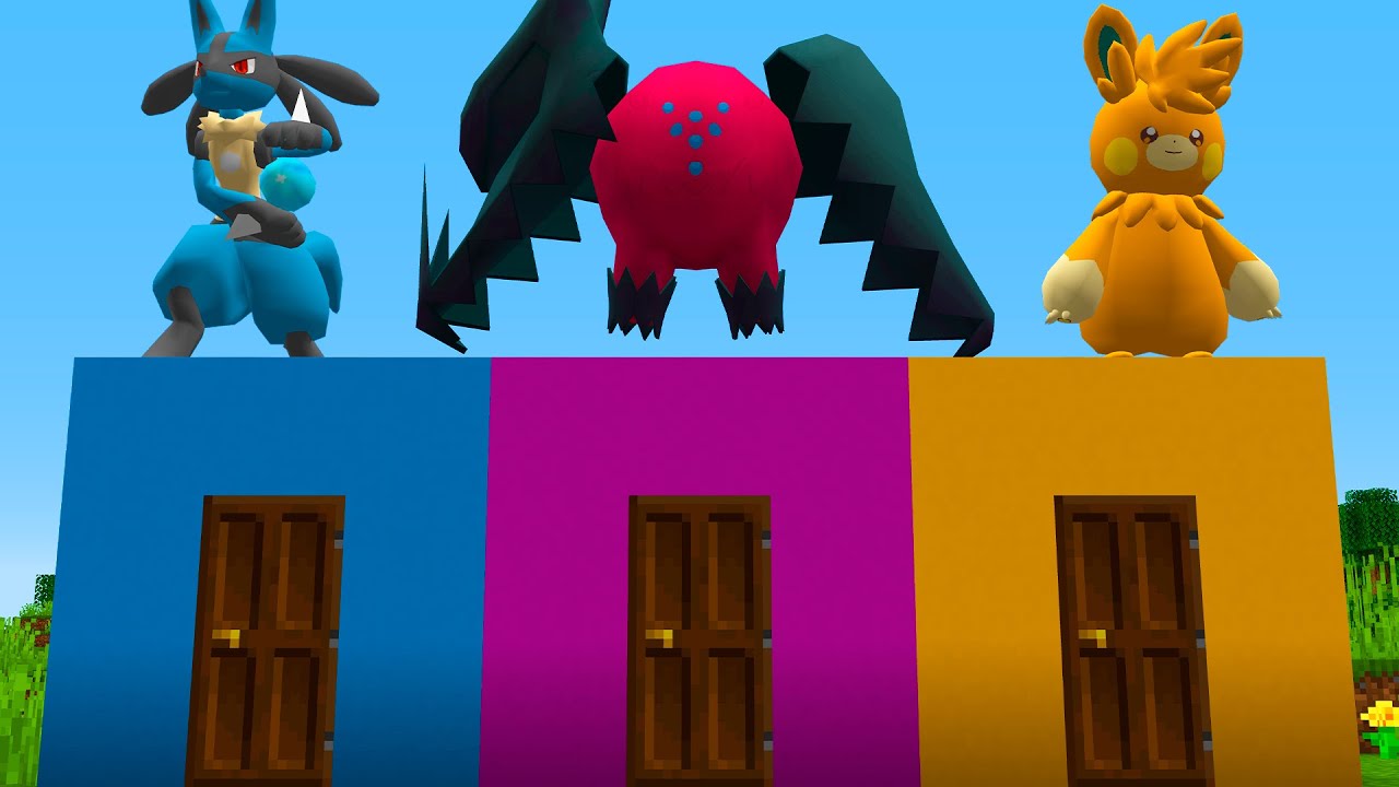 Portas Decidem Meus Pokémon no Minecraft Pixelmon