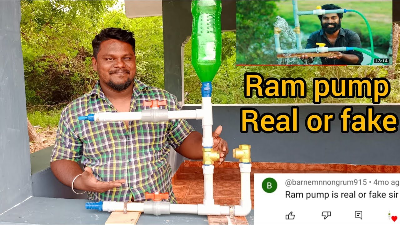 free energy water pump ram pump real or fake | ram pump| real or fake| tamizh  td |