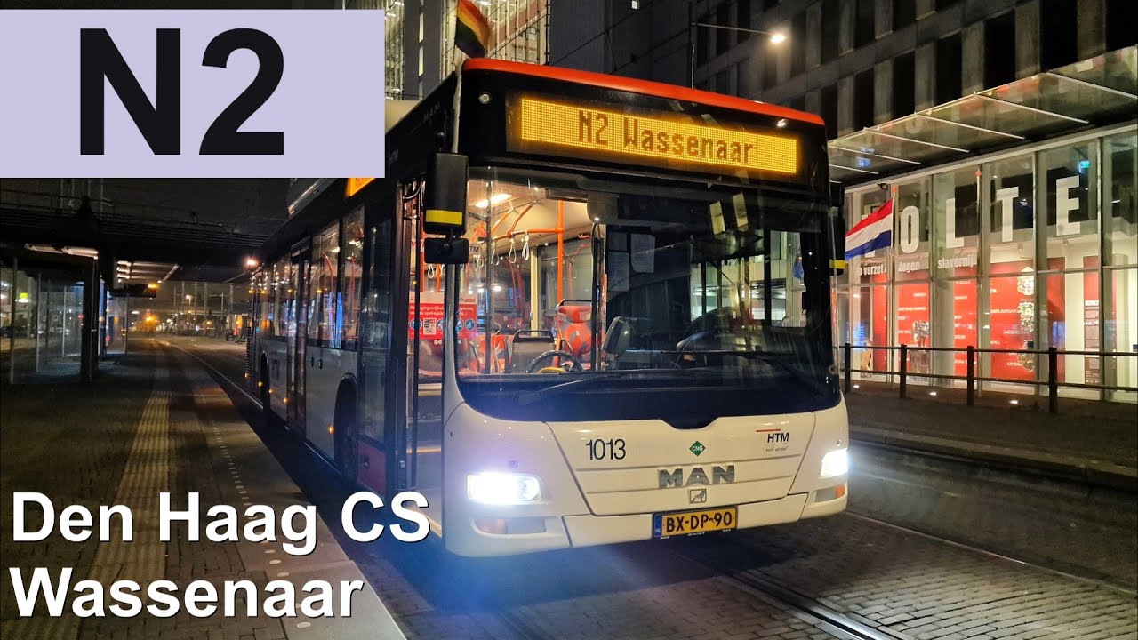 Een nachtelijke rit naar Duinrell, de nachtbus is terug! | Nachtbus 2 | HTM 1013 | 2024