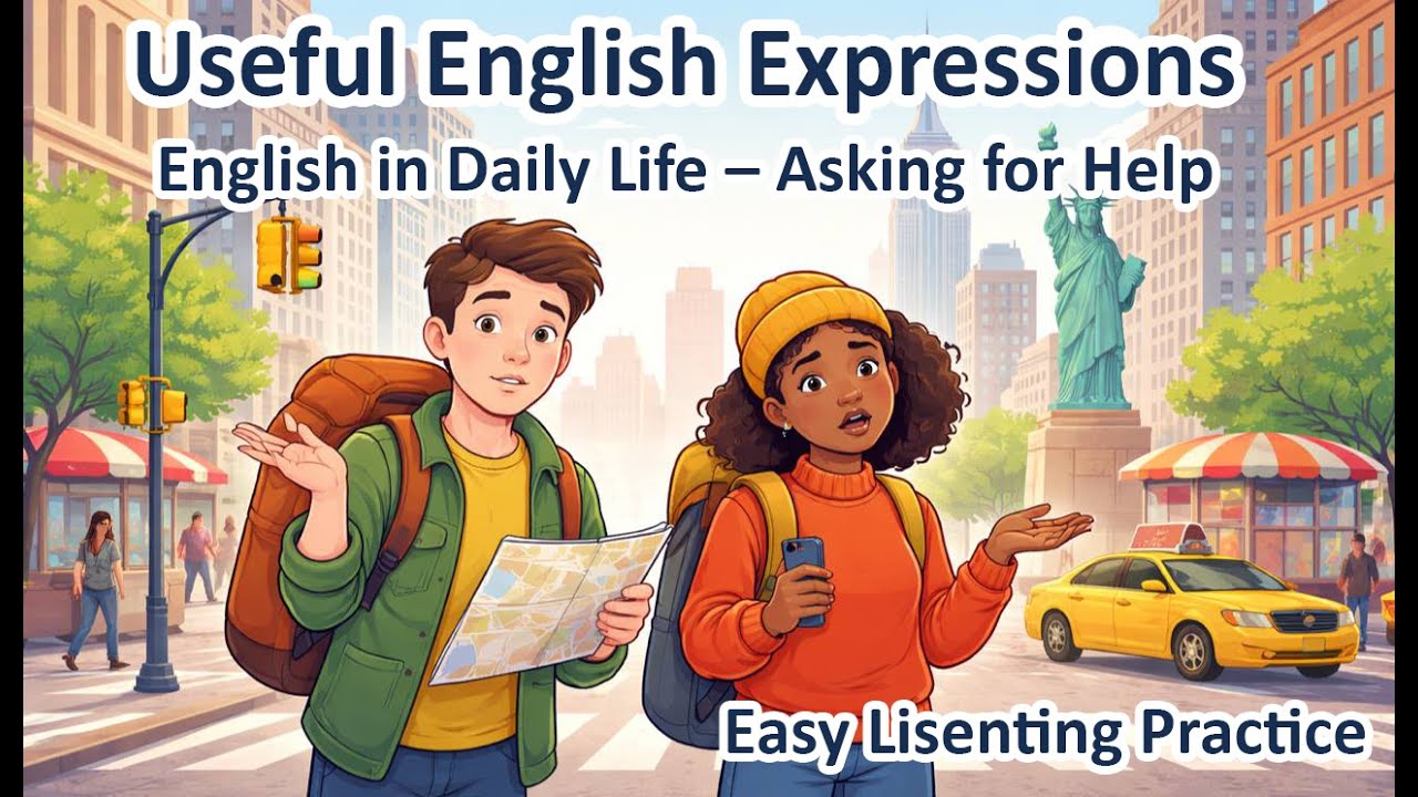 English in Daily Life – Asking for Help | Useful English Expressions | Easy Practice