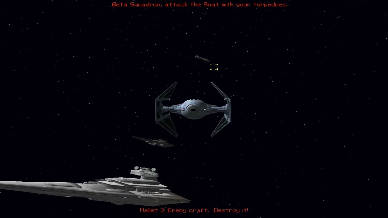 Star Wars XvT Balance of Power Imperial Campaign Task Force Vengeance Mission 1 T/I Avenger POV Hard