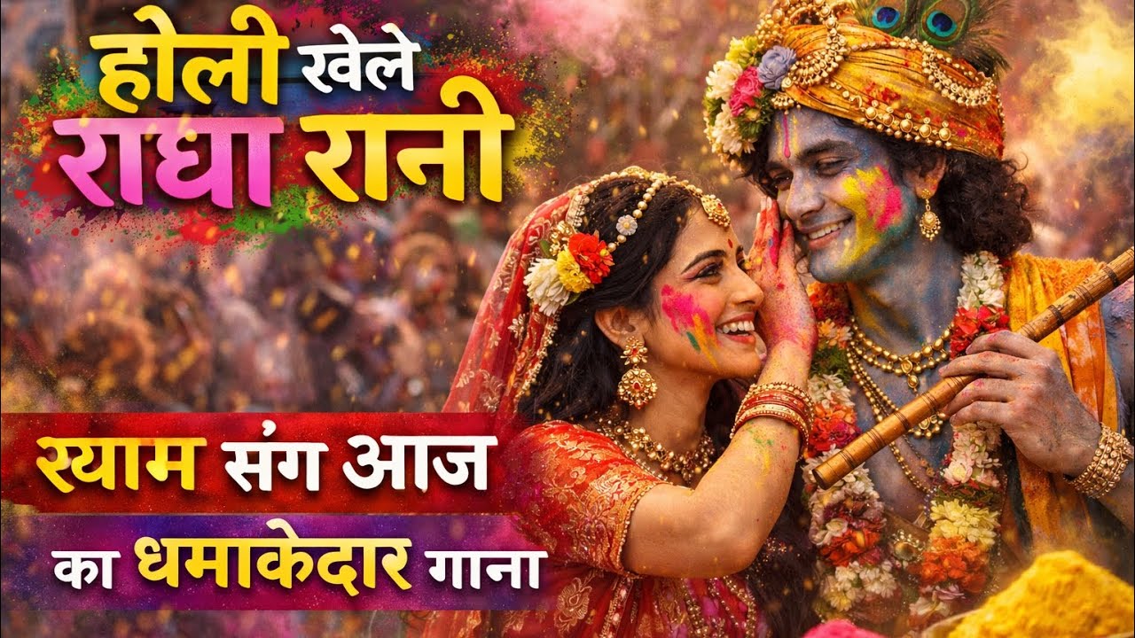 होली खेले राधा रानी श्याम संग आज | Vrindavan Holi Special 2026 | Latest Radha Krishna Holi Bhajan
