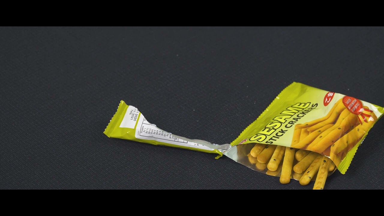 ASMR Eating Sesame Stick Crackers - Crunchy and Tasty Sounds
